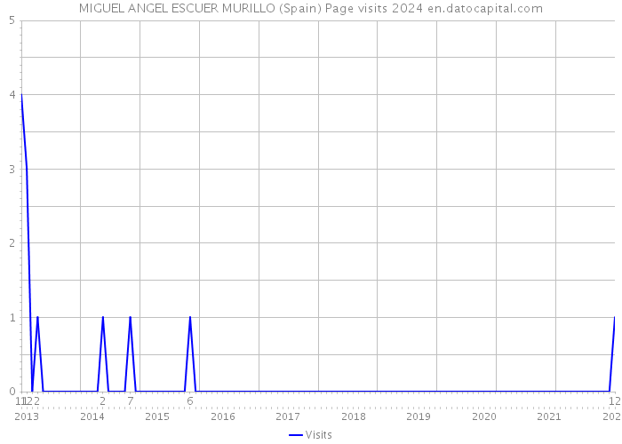 MIGUEL ANGEL ESCUER MURILLO (Spain) Page visits 2024 