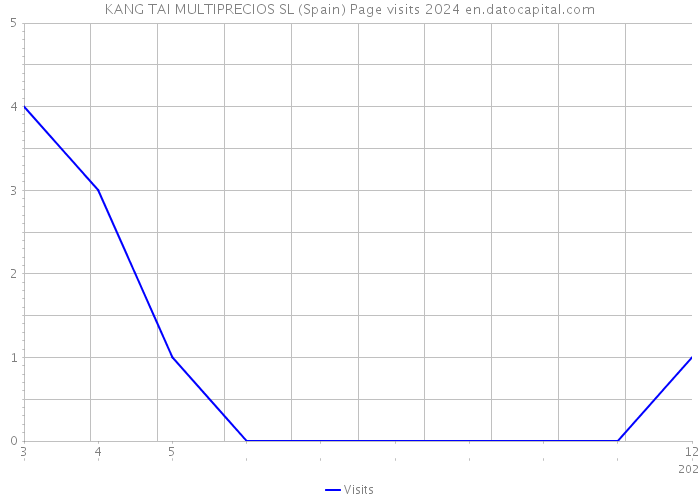 KANG TAI MULTIPRECIOS SL (Spain) Page visits 2024 
