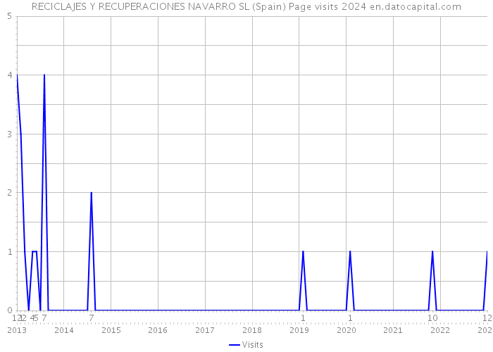 RECICLAJES Y RECUPERACIONES NAVARRO SL (Spain) Page visits 2024 