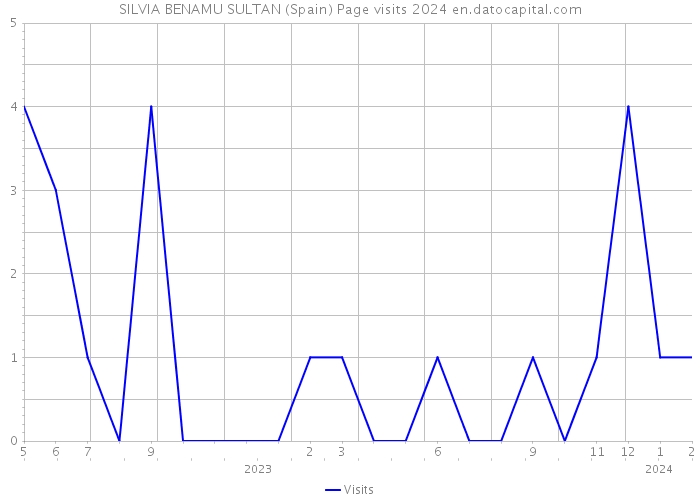 SILVIA BENAMU SULTAN (Spain) Page visits 2024 