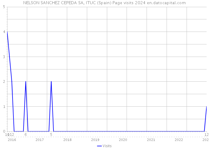 NELSON SANCHEZ CEPEDA SA, ITUC (Spain) Page visits 2024 