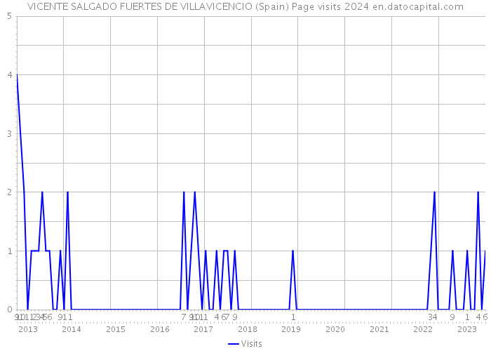 VICENTE SALGADO FUERTES DE VILLAVICENCIO (Spain) Page visits 2024 