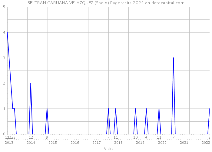 BELTRAN CARUANA VELAZQUEZ (Spain) Page visits 2024 