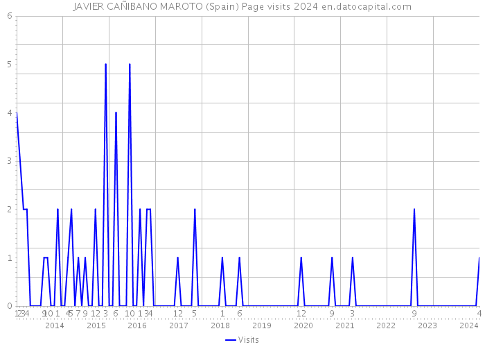 JAVIER CAÑIBANO MAROTO (Spain) Page visits 2024 