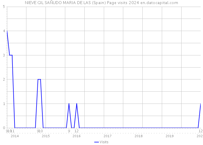 NIEVE GIL SAÑUDO MARIA DE LAS (Spain) Page visits 2024 