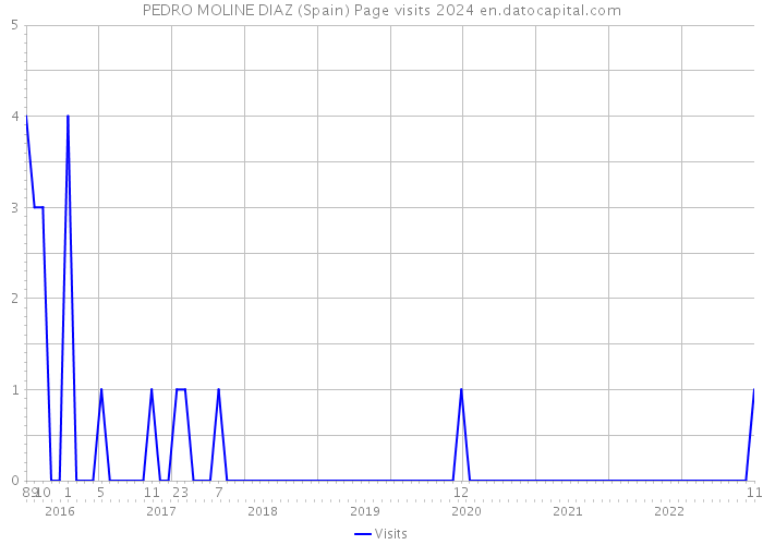 PEDRO MOLINE DIAZ (Spain) Page visits 2024 