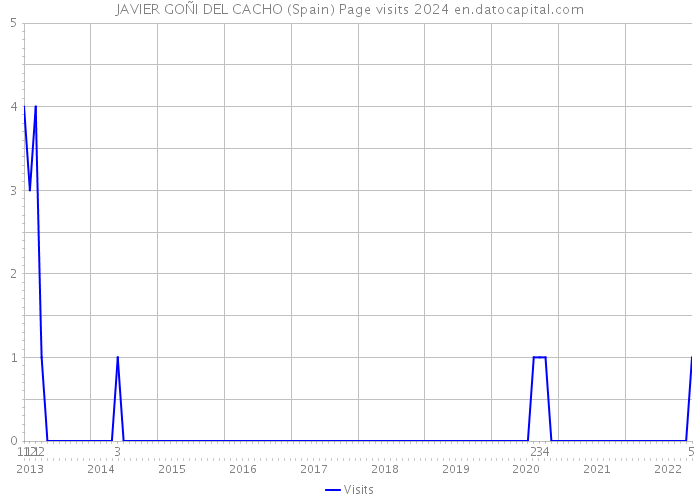 JAVIER GOÑI DEL CACHO (Spain) Page visits 2024 