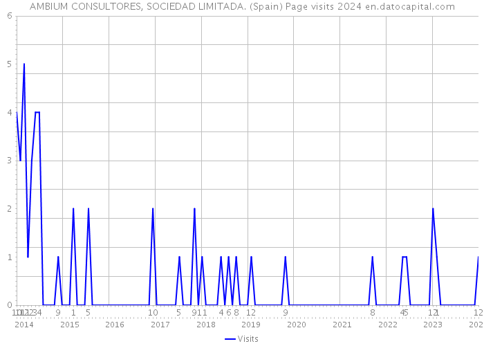 AMBIUM CONSULTORES, SOCIEDAD LIMITADA. (Spain) Page visits 2024 