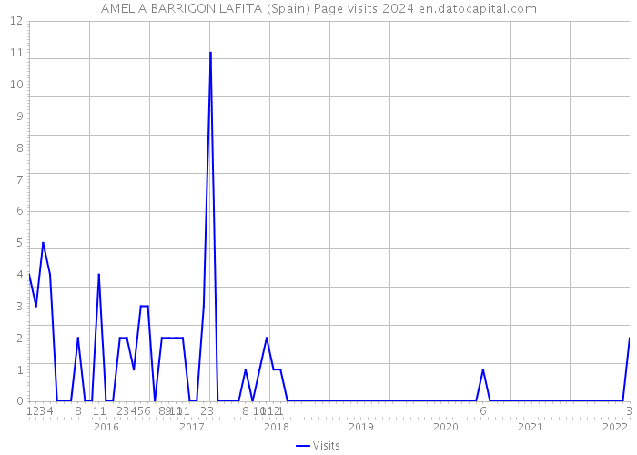 AMELIA BARRIGON LAFITA (Spain) Page visits 2024 