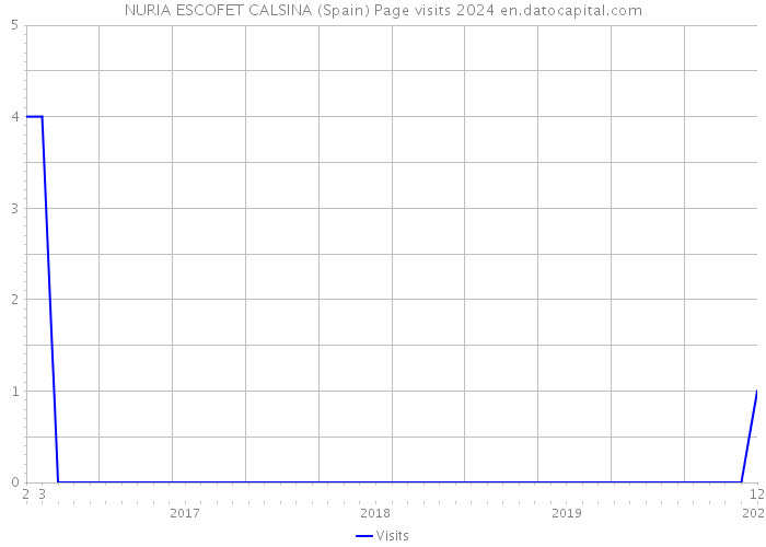 NURIA ESCOFET CALSINA (Spain) Page visits 2024 