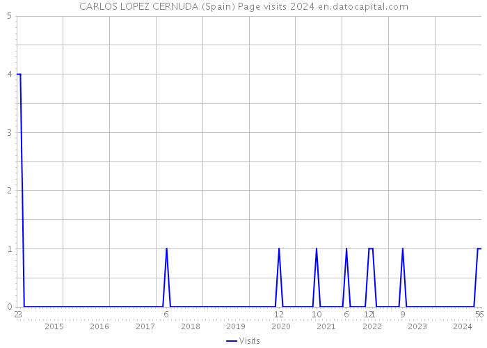 CARLOS LOPEZ CERNUDA (Spain) Page visits 2024 