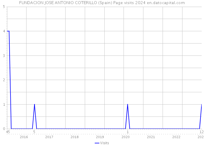 FUNDACION JOSE ANTONIO COTERILLO (Spain) Page visits 2024 