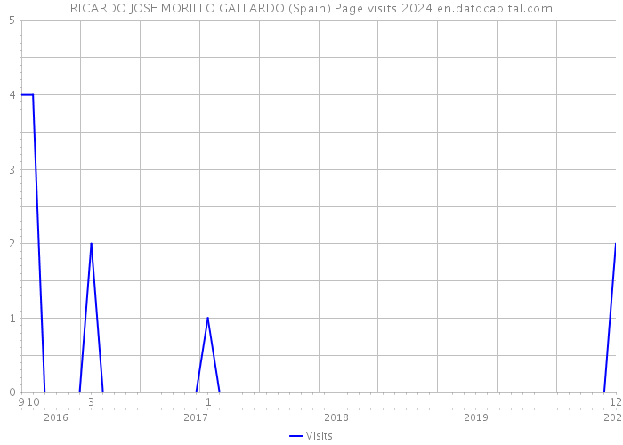 RICARDO JOSE MORILLO GALLARDO (Spain) Page visits 2024 