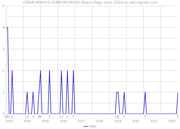 CESAR ARROYO CUERVAS MONS (Spain) Page visits 2024 