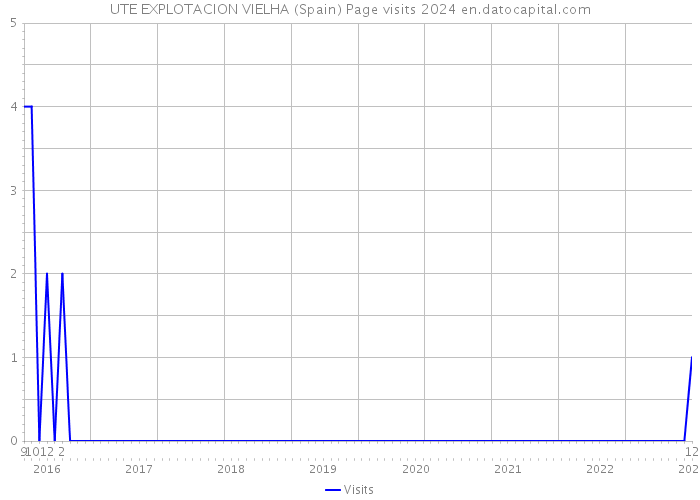 UTE EXPLOTACION VIELHA (Spain) Page visits 2024 