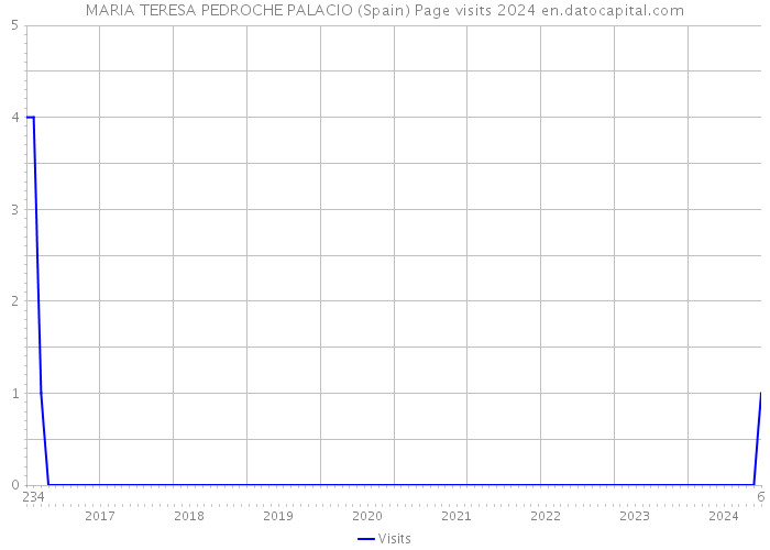 MARIA TERESA PEDROCHE PALACIO (Spain) Page visits 2024 