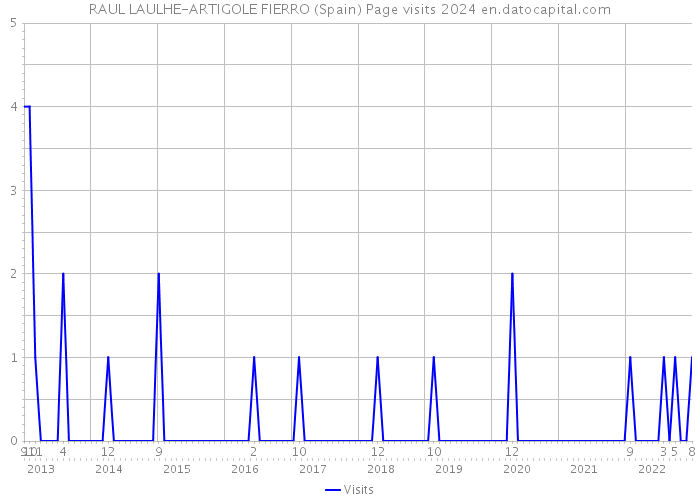 RAUL LAULHE-ARTIGOLE FIERRO (Spain) Page visits 2024 