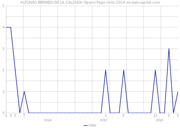 ALFONSO BERMEJO DE LA CALZADA (Spain) Page visits 2024 