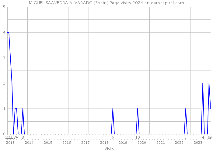 MIGUEL SAAVEDRA ALVARADO (Spain) Page visits 2024 