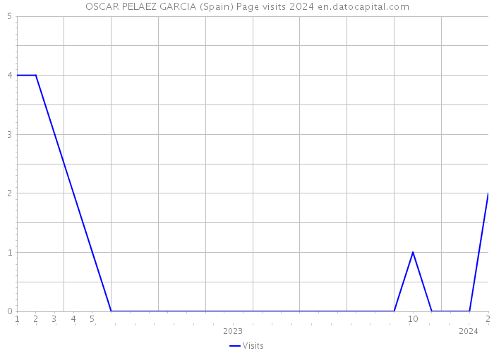 OSCAR PELAEZ GARCIA (Spain) Page visits 2024 