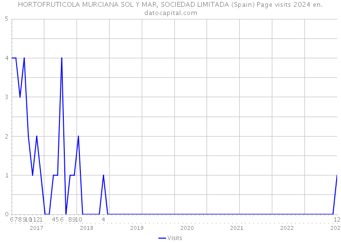 HORTOFRUTICOLA MURCIANA SOL Y MAR, SOCIEDAD LIMITADA (Spain) Page visits 2024 