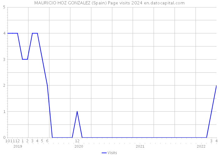 MAURICIO HOZ GONZALEZ (Spain) Page visits 2024 