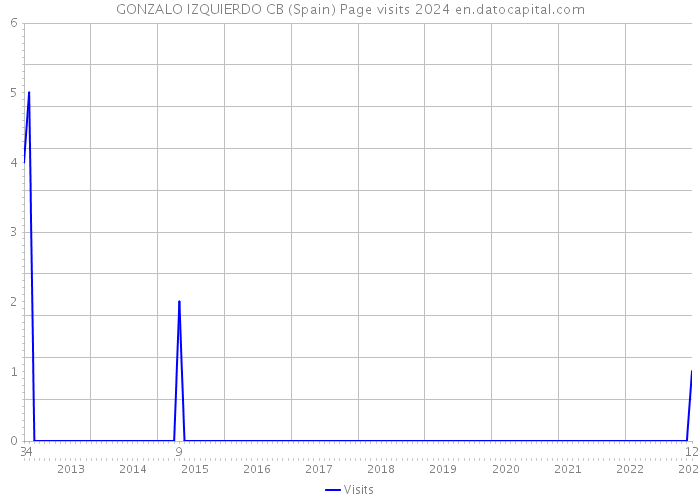 GONZALO IZQUIERDO CB (Spain) Page visits 2024 