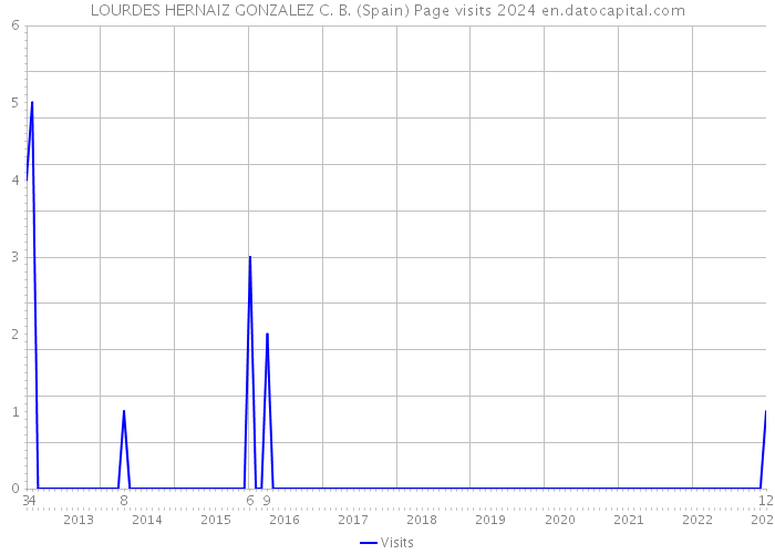 LOURDES HERNAIZ GONZALEZ C. B. (Spain) Page visits 2024 