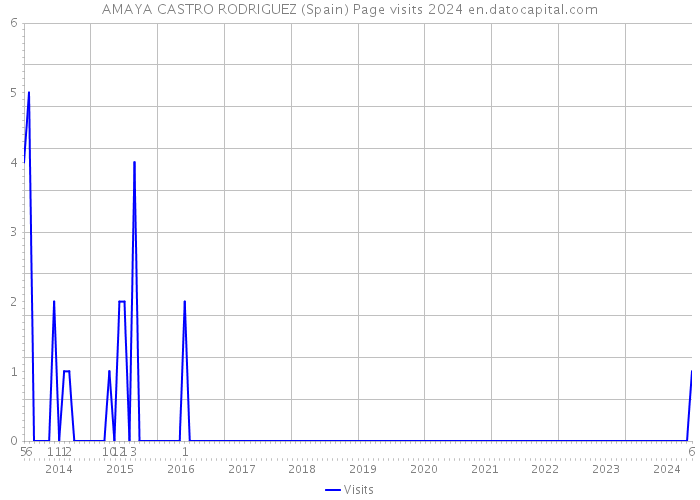AMAYA CASTRO RODRIGUEZ (Spain) Page visits 2024 