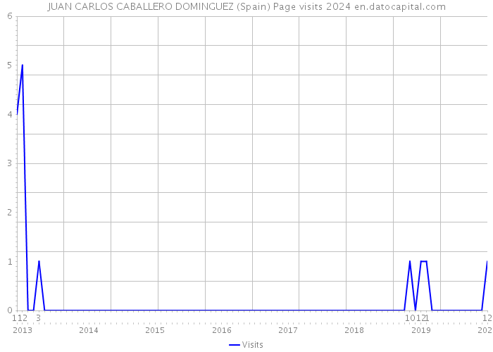 JUAN CARLOS CABALLERO DOMINGUEZ (Spain) Page visits 2024 