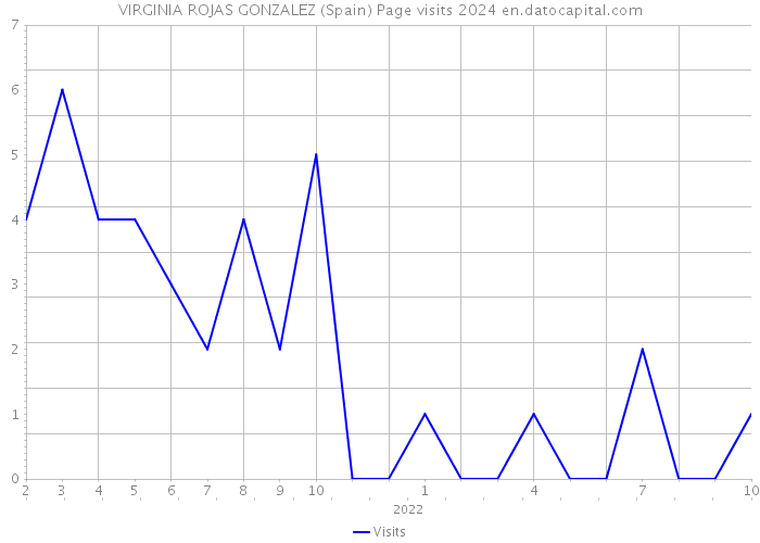 VIRGINIA ROJAS GONZALEZ (Spain) Page visits 2024 