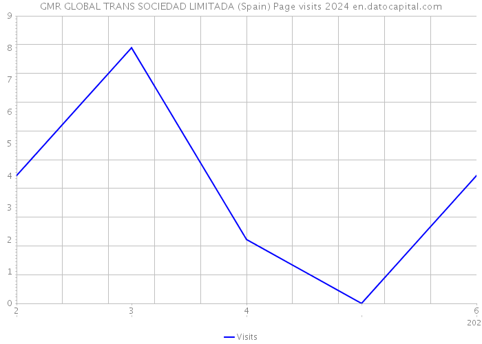 GMR GLOBAL TRANS SOCIEDAD LIMITADA (Spain) Page visits 2024 