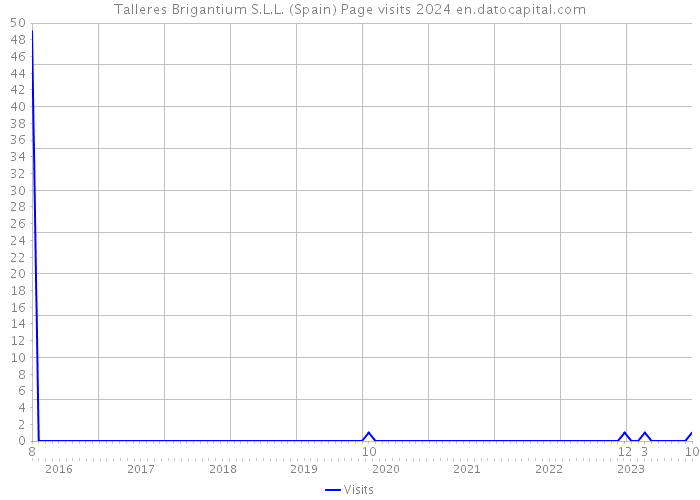 Talleres Brigantium S.L.L. (Spain) Page visits 2024 