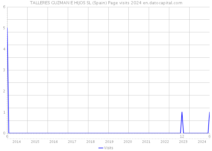 TALLERES GUZMAN E HIJOS SL (Spain) Page visits 2024 