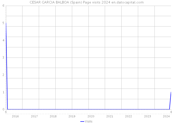 CESAR GARCIA BALBOA (Spain) Page visits 2024 