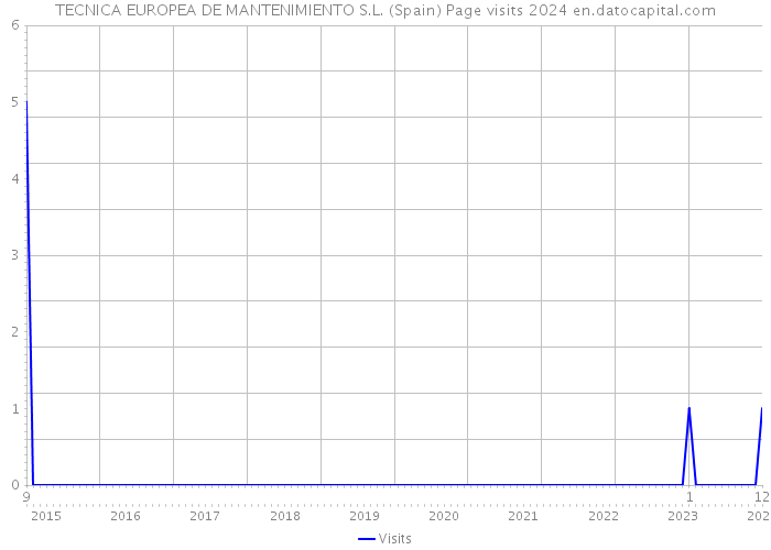 TECNICA EUROPEA DE MANTENIMIENTO S.L. (Spain) Page visits 2024 