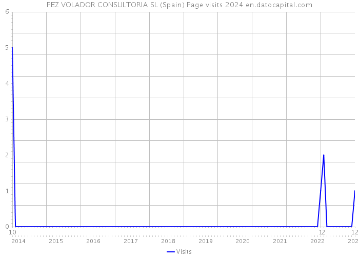 PEZ VOLADOR CONSULTORIA SL (Spain) Page visits 2024 