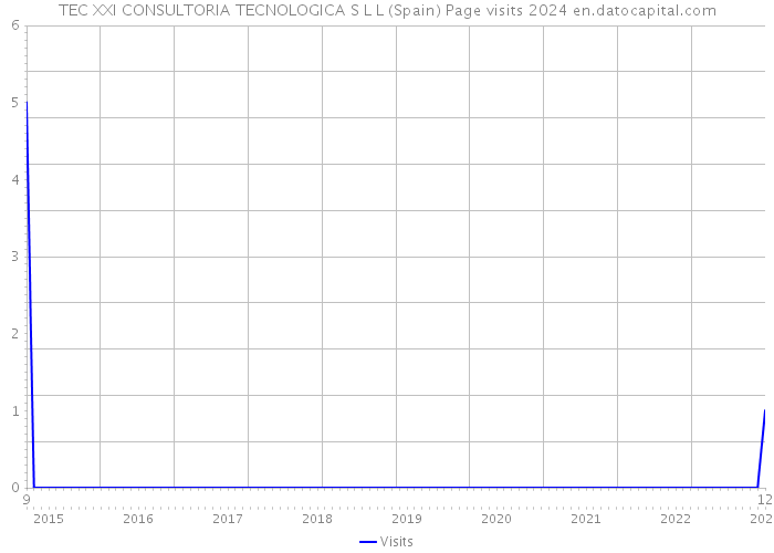 TEC XXI CONSULTORIA TECNOLOGICA S L L (Spain) Page visits 2024 