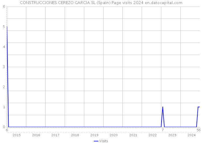 CONSTRUCCIONES CEREZO GARCIA SL (Spain) Page visits 2024 