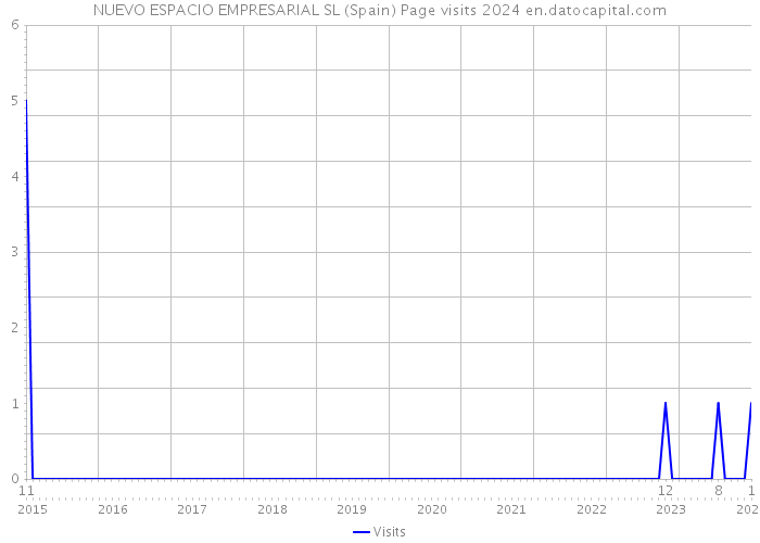 NUEVO ESPACIO EMPRESARIAL SL (Spain) Page visits 2024 