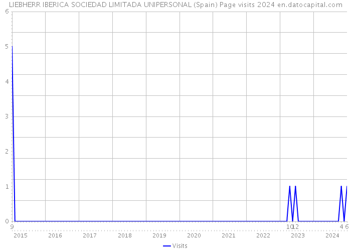 LIEBHERR IBERICA SOCIEDAD LIMITADA UNIPERSONAL (Spain) Page visits 2024 