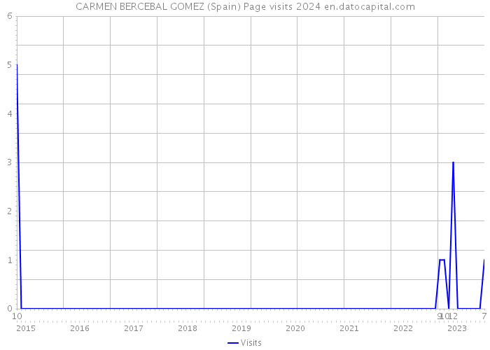 CARMEN BERCEBAL GOMEZ (Spain) Page visits 2024 