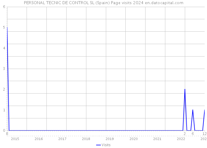 PERSONAL TECNIC DE CONTROL SL (Spain) Page visits 2024 