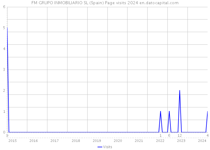 FM GRUPO INMOBILIARIO SL (Spain) Page visits 2024 