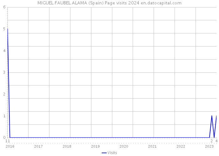 MIGUEL FAUBEL ALAMA (Spain) Page visits 2024 