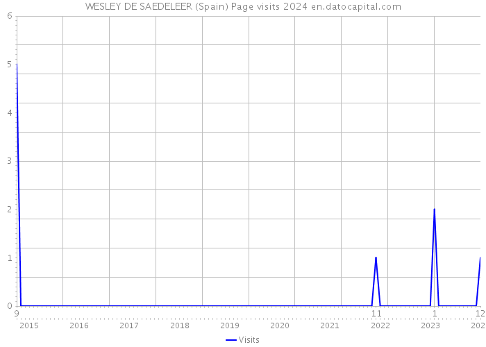 WESLEY DE SAEDELEER (Spain) Page visits 2024 