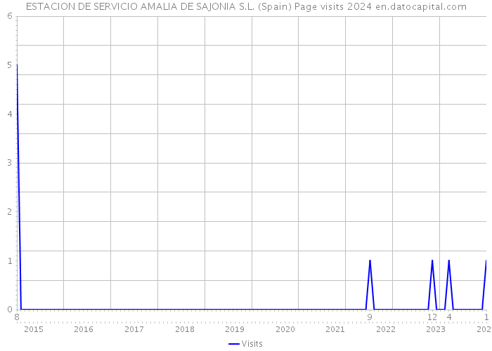 ESTACION DE SERVICIO AMALIA DE SAJONIA S.L. (Spain) Page visits 2024 