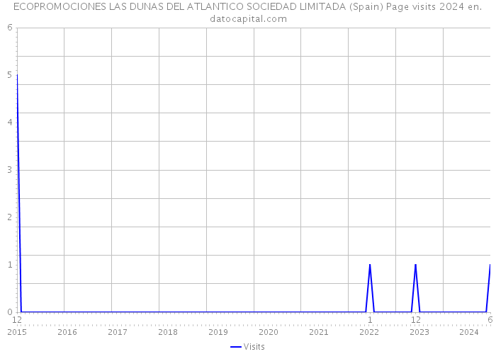 ECOPROMOCIONES LAS DUNAS DEL ATLANTICO SOCIEDAD LIMITADA (Spain) Page visits 2024 