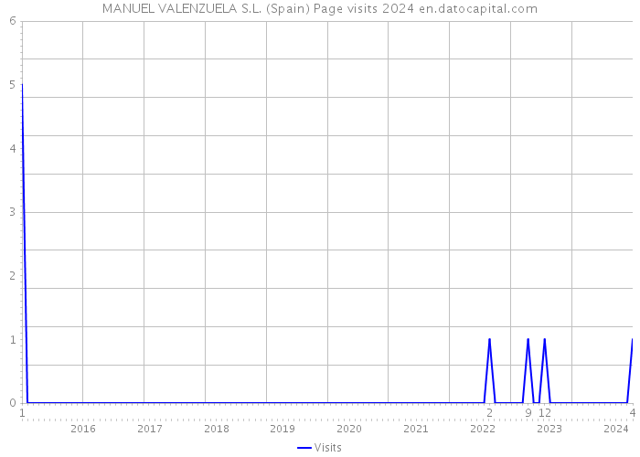MANUEL VALENZUELA S.L. (Spain) Page visits 2024 