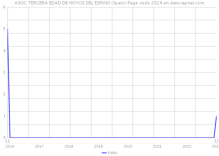 ASOC TERCERA EDAD DE HOYOS DEL ESPINO (Spain) Page visits 2024 